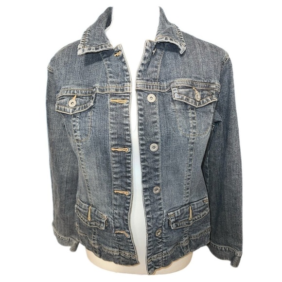 Chicos Platinum Denim - Heavy Weight - Fitted - Size 1 (Traditional Small) - Picture 4 of 10